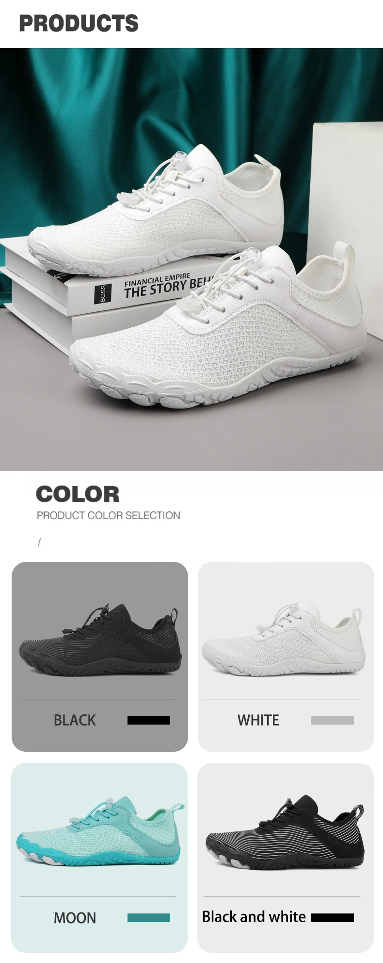 Description Picture 3 of itemMen's Water Shoes Women's Men's Beach Shoes Lndoor Fitness Shoes Outdoor Recreational Sports Cycling Shoes Rubber Soles