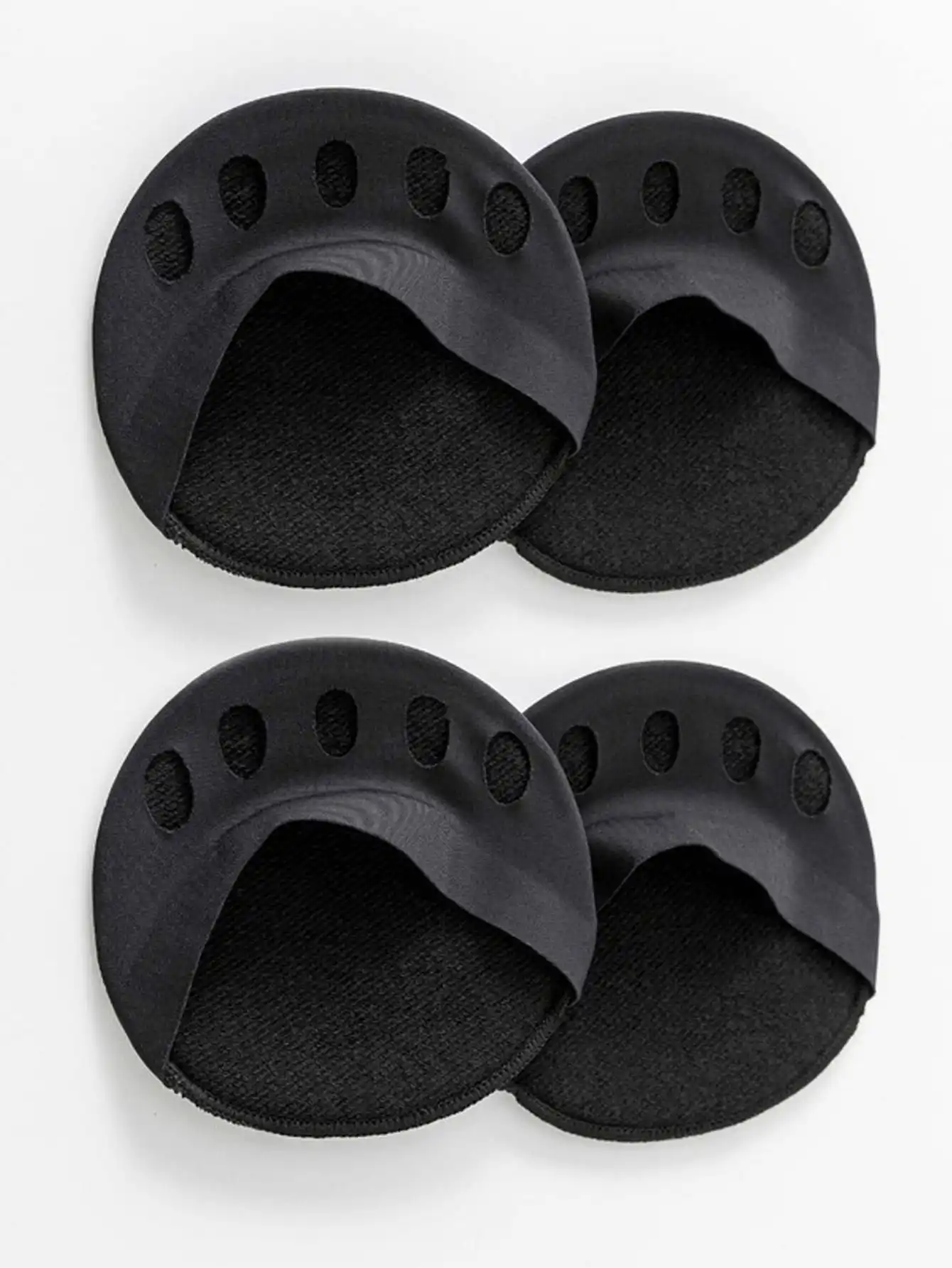 2 Black + 2 Apricot Forefoot Anti-wear Foot Pads