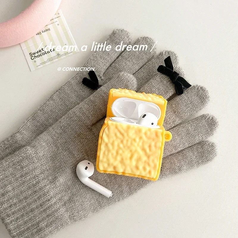 Toast Bread Donut Chocolate Cookies Case for Apple AirPods 4 3 2 1