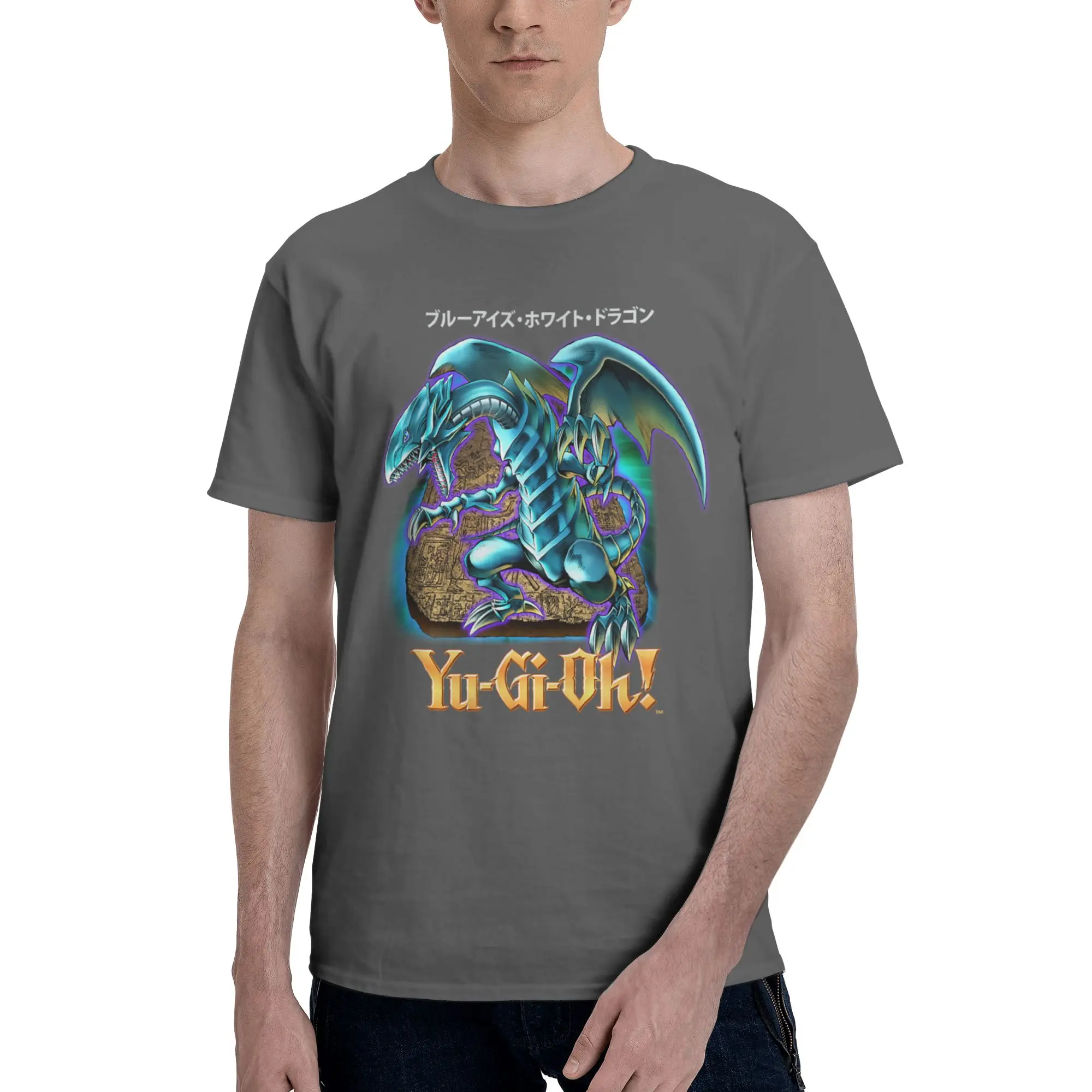 Blue Eyes White Dragon 100% Cotton Graphic T-Shirt