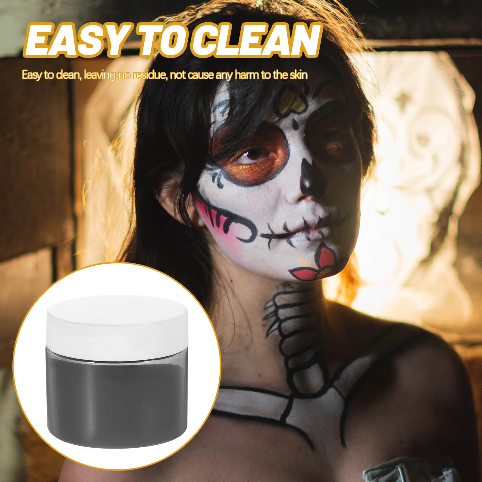 Halloween Makeup Film and Television Soot Powder Eyeshadow Palette Accessory Face Special Effect Pink Stage Performance Campus