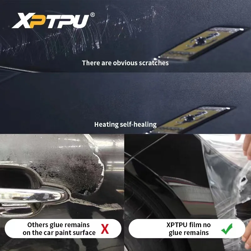 X Autohaux Clear Vinyl Wrap Sheet Car Paint Protection Film Cover Decal  Scratch Resistant Self Adhesive Sticker 10-50cm x 100cm - AliExpress