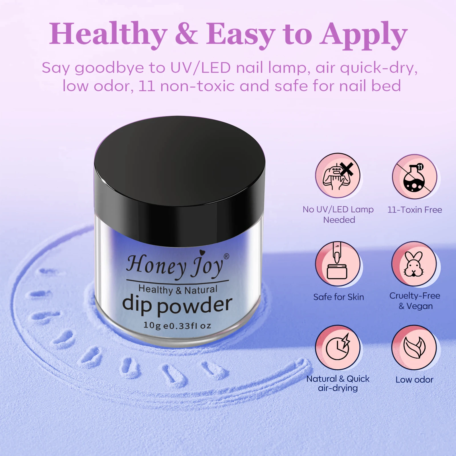 Finer Sequins Holographic Dip Powder Temperature Color Changing Shine Glitter Dipping Nails Pigment No UV Light Needed