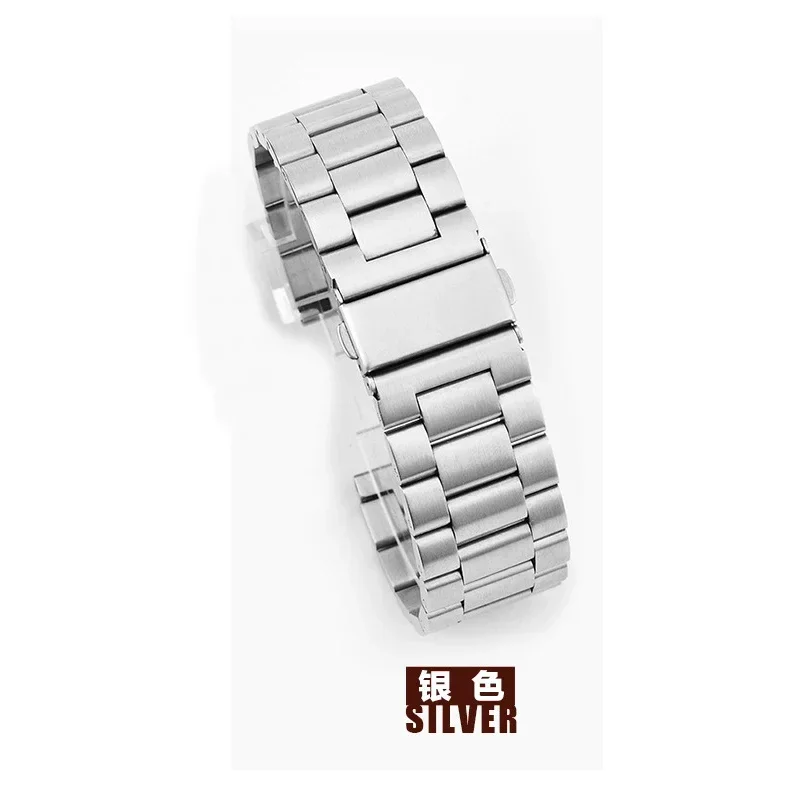 Premium Full Stainless Steel Watchband Bracelet - Multiple Size Options
