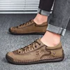 High Quality Men's Casual Shoes Handmade Leather Loafers Male Comfortable Soft Sole Walking Shoes Non-slip Men Sneakers Big Size 5