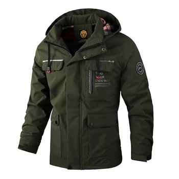 Tactical Jacket Man Casual New in s Military for Men Oversize Mountaineering Baseball Camping Windbreak