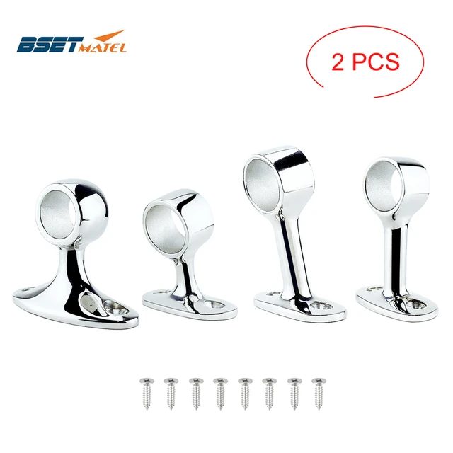 2x Angles 316 Stainless Steel Boat Hand Rail Fitting Marine Railing Support  Bracket Tube Stanchion Hardware Yacht Accessories - Fishing Tools -  AliExpress