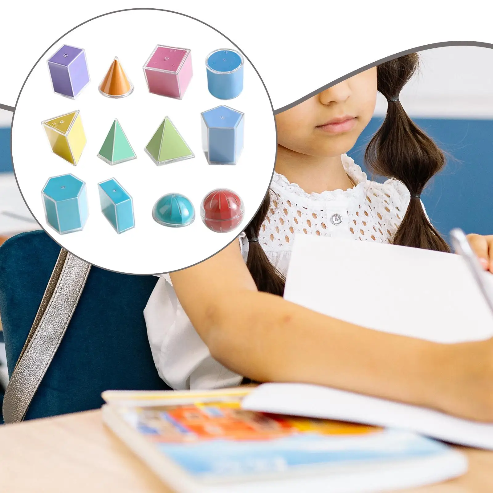 12 Pieces Geometric Shapes Blocks Math Games Reusable Durability Educational 12 Pieces Geometric Shapes Blocks Math Games Reusable Durability Educational