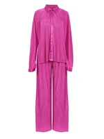 Mnealways18 beżowy plisowane szerokie spodnie nogi damskie spodnie moda 2022 luźne spodnie na co dzień pani urząd elegancka, długa spodnie Palazzo 5