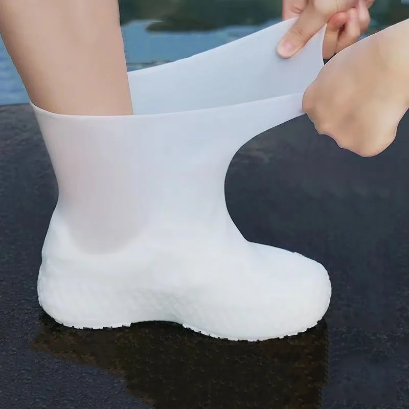 Waterproof Silicone Shoe Covers Rain Boots Protector for Outdoor Reusable