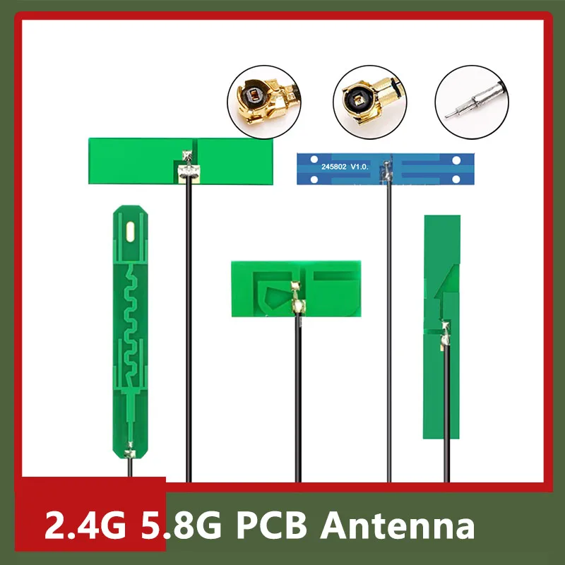 10개 듀얼 밴드 2.4G/5.8GHz WiFi FPC PCB 내부 보드 패널 안테나 고이득 10dBi 신호 증폭용 내장 안테나