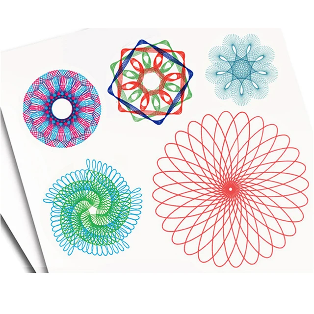 Magic Spirograph Drawing Toys Painting Template Multi-function Accessories Geometric Ruler Drafting Tools Storage Set Kids Toys 5