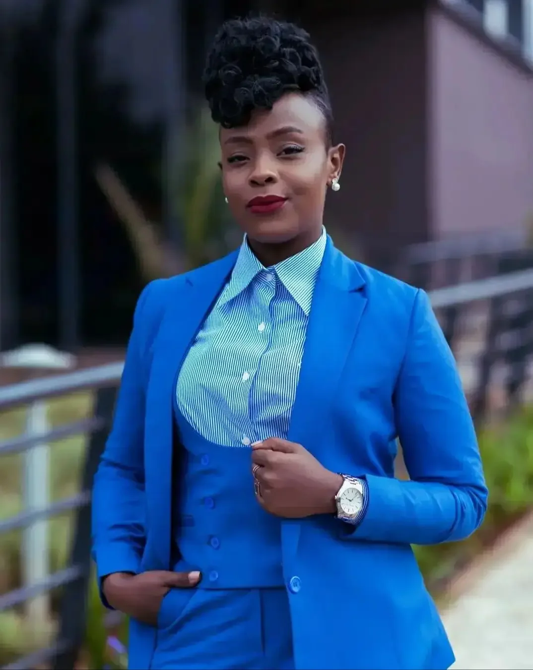 

3 Pieces Women Pants Suits Street Power for Wedding Suit Evening Party Formal Wear Conjuntos Para Mujeres 3 Piezas