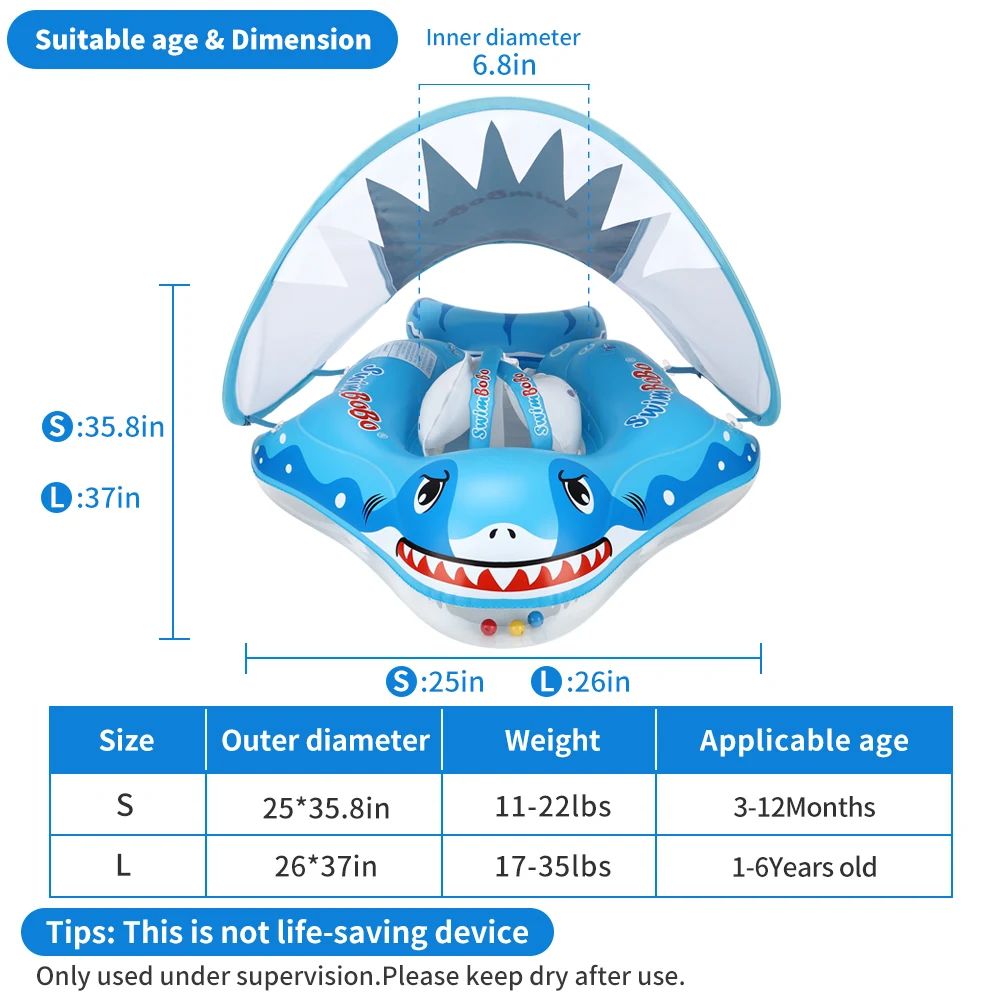 New Baby Swimming Float Ring Inflatable Infant Floating For Summer Kids Swim Pool Accessories Circle Toddler Bathing Water Toy 5