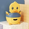 Children's Pot 1-6 Years Old Upgraded Cute Duck Baby Toilet Seat Baby Potty Portable Stool Boys & Girls Safe Trainer Seat WC 2