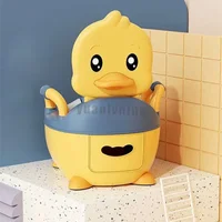 Children's Pot 1-6 Years Old Upgraded Cute Duck Baby Toilet Seat Baby Potty Portable Stool Boys & Girls Safe Trainer Seat WC 2