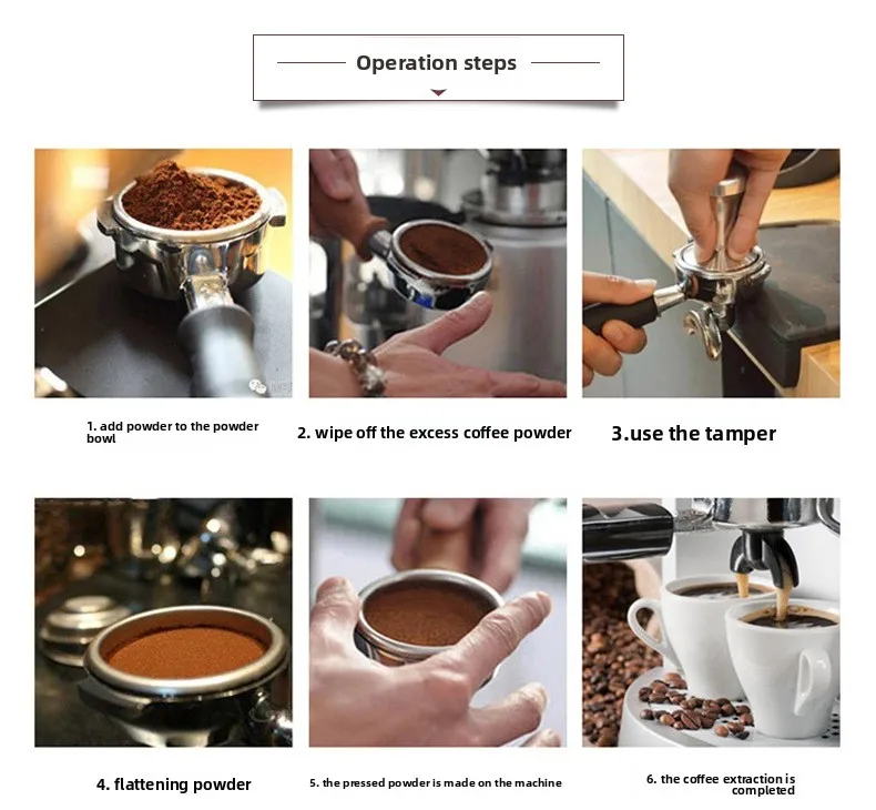 Description Picture 3 of itemCoffee brewing head single double mouth multi-specification coffee machine handle, suitable for E61 Aibo coffee machine