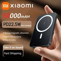 Xiaomi Ultra Slim Power Bank Mac Fast Charge Auxiliary Battery 50000mAh Magnetic Magnet Wireless Charging For IPhone Samsung 1