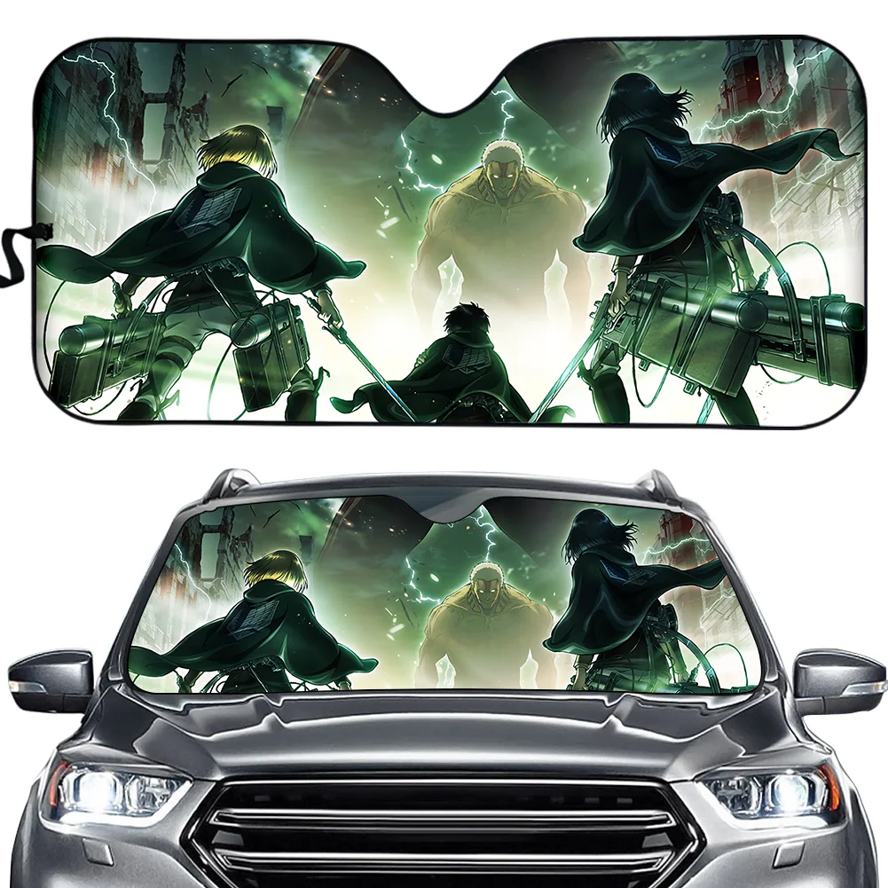 

Солнцезащитный козырек на лобовое стекло с аниме «атака на Титанов»