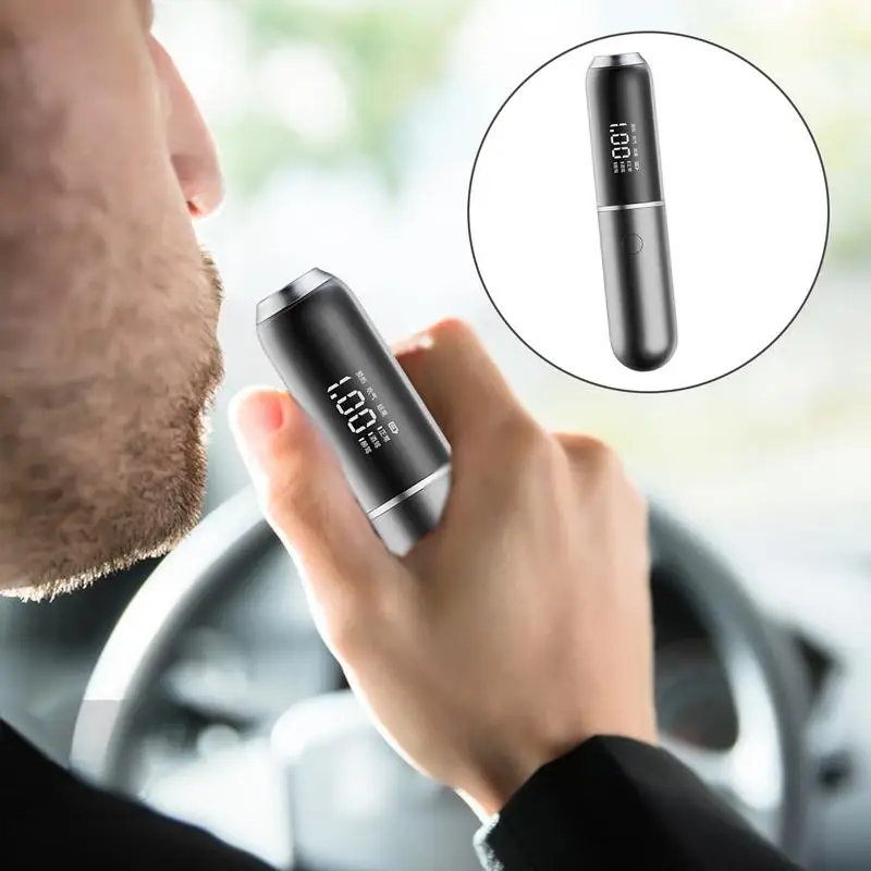 Portable Breathalyzer Tester Alcohol Liquor Detector Alcohol Level Checker Lightweight Handheld Test Tool Digital screen alcohol tester breath alcohol tester