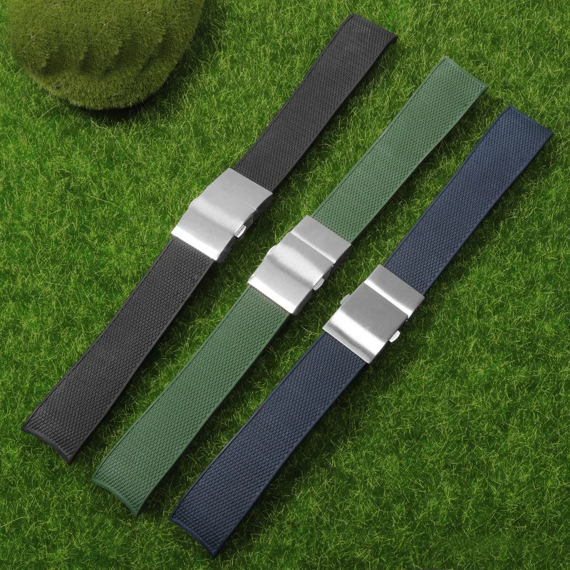 Cinturino Per Orologio In Silicone In Gomma Da 21Mm Cinturino Impermeabile Per Cinturino Longines Per Accessori Neri Conquest Hydroconquest L3