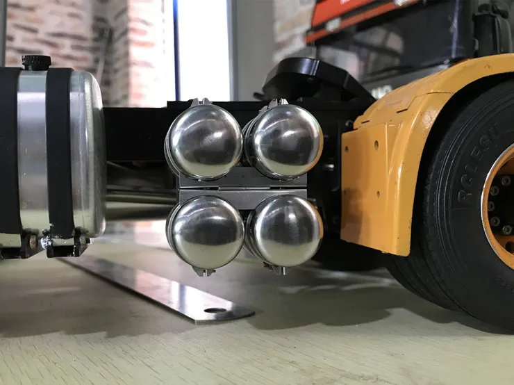 SCALECLUB Durchmesser 23 mm, Metall, 4-Tank-Upgrade-Teil QG4-TY-1 für Tamiya 1/14 RC Traktor-LKW-Kipper-Modell