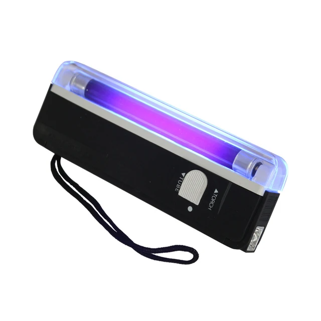 Banknotes Portable Note Handheld Flashlight Check With Torch Counterfeit UV Lamp Passports Security Money Detector Currency Bill 1