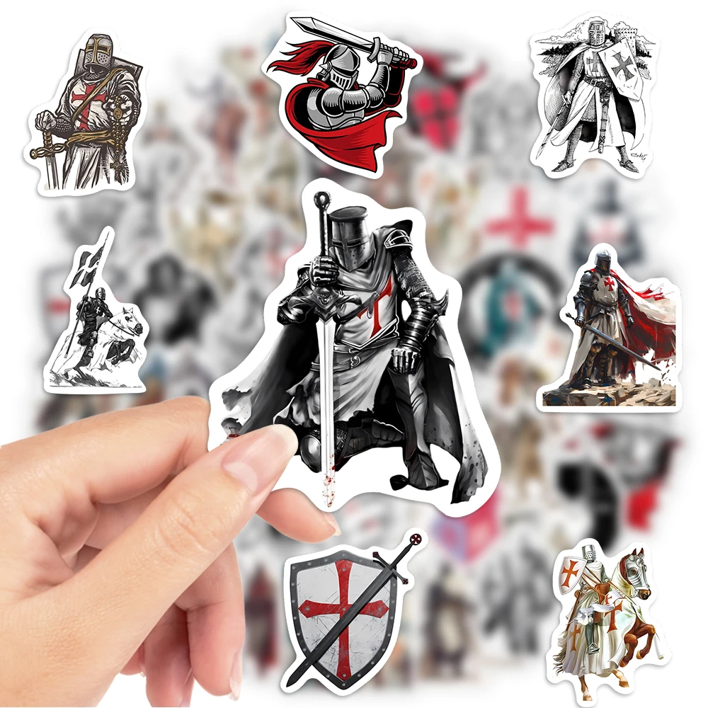 Crusader Templar Knight Stickers Art DIY Gift Kids Toy Decal For Laptop Phone Scrapbook Luggage Decorative Bottles Waterproof cartoon stickers,decorative stickers,self adhesive stickers,custom stickers,stationery stickers,paper stickers,adhesive stickers,decorative labels stickers,cartoon sticker,diy scrapbooking accessories