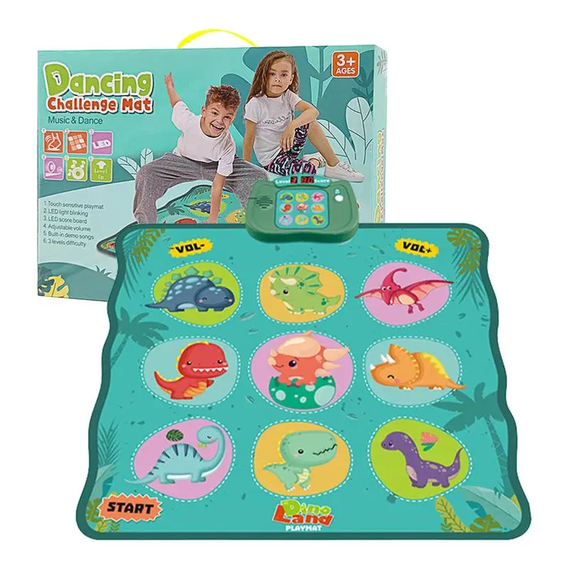 

Children's Dance Mat Dance Mat With Adjustable Volume Built-in Music 3 Challenge Levels Early Education Toys Gift For 3 4 5