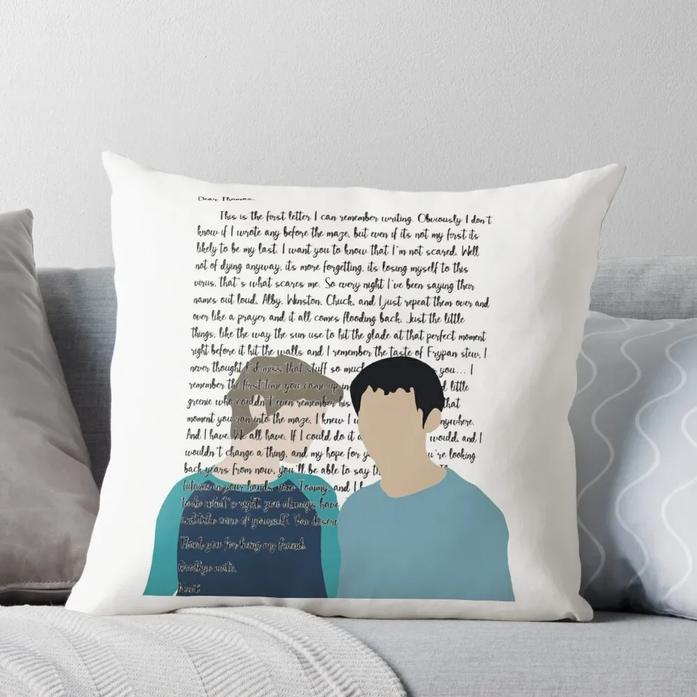 

Maze Runner - Newt and Thomas Throw Pillow Sofa Cushions Cover Cusions Cover luxury decor