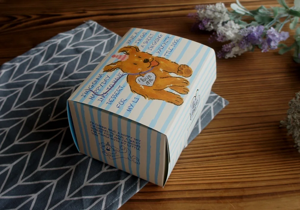 10 Pcs Blue Dog Bear Doll Paper Boxes 15.5×10×12cm for Wedding Birthday Valentine’s Day... - SKU BDBB2204 - UGI Packaging
