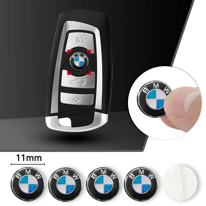 11/14MM 3D 배지 자동차 키 쉘 스티커 리모컨 로고 데칼 (BMW 퍼포먼스 M1 M2 F32 F30 F20 E90 F30 F87 E46 E60 E87 용)