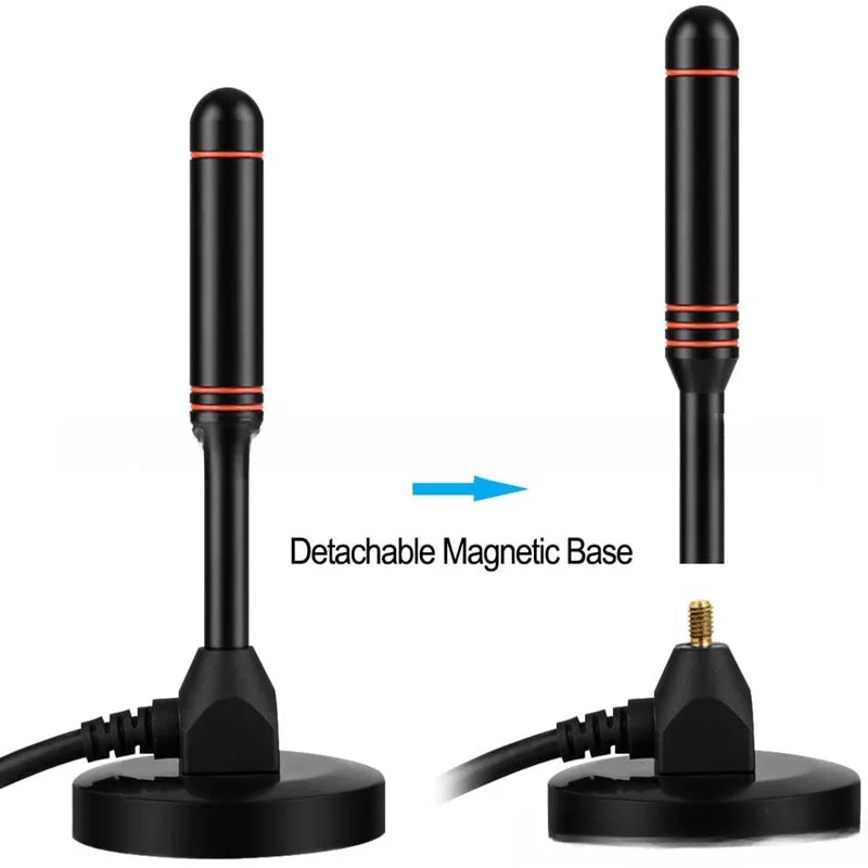 MAYTO High Gain HDTV Digital TV Antenna Suction Cup Indoor And Outdoor TV Antenna ISDB-T ATSC Set-top Box