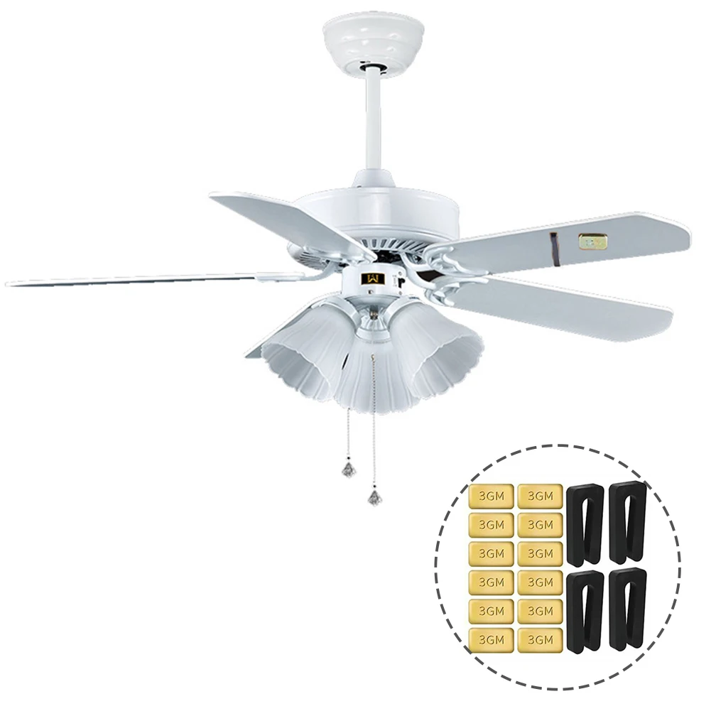 4 Sets Ceiling Fan Blade Balancing Kit Fan Balancing Kits Clamp Balance Clamp 3GM Weight Ceiling Hardware Accessories
