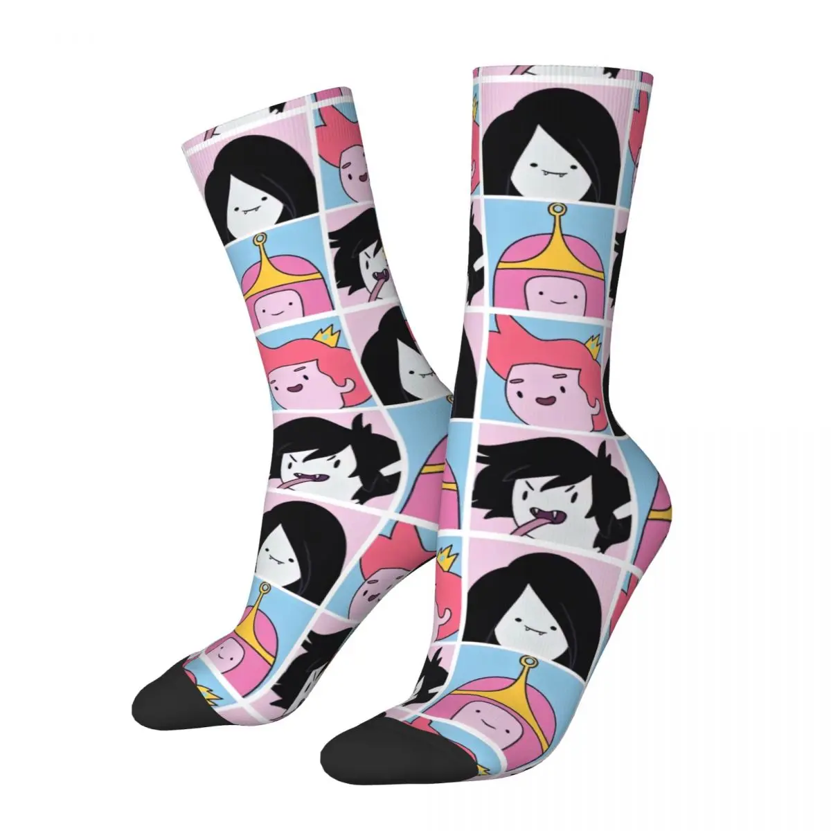 

Autumn Winter Cool Unisex Gender Bend Princess Bubblegum Gum Socks Sweat Absorbing Basketball Socks