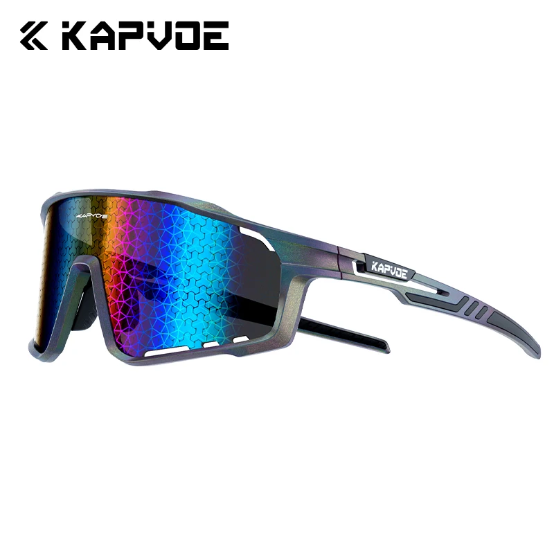 Kapvoe Fashion Hiking Eyewear Sunglasses for Men Cycling Glasses MTB Skating UV400 Fishing Goggles Man Woman Bike Bicycle