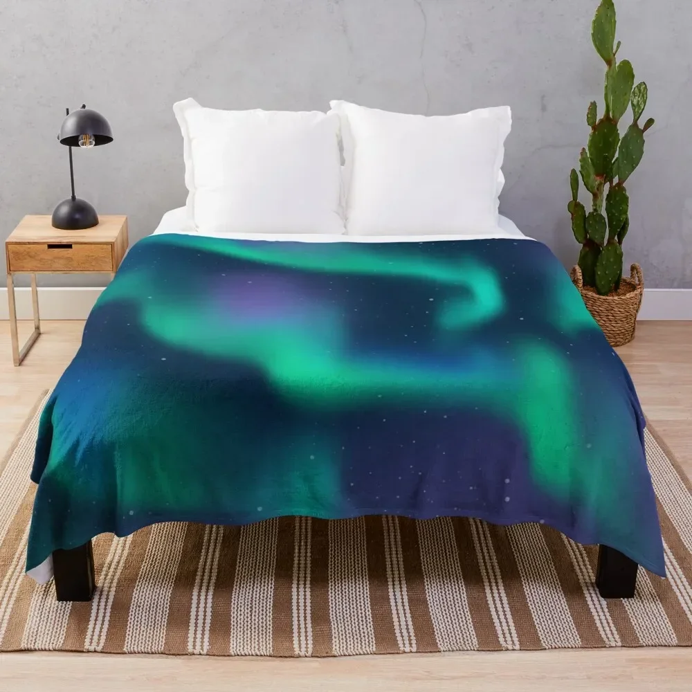 Aurora Borealis Northern Lights Coperta Coperta Pesante Shaggy Manga Coperte