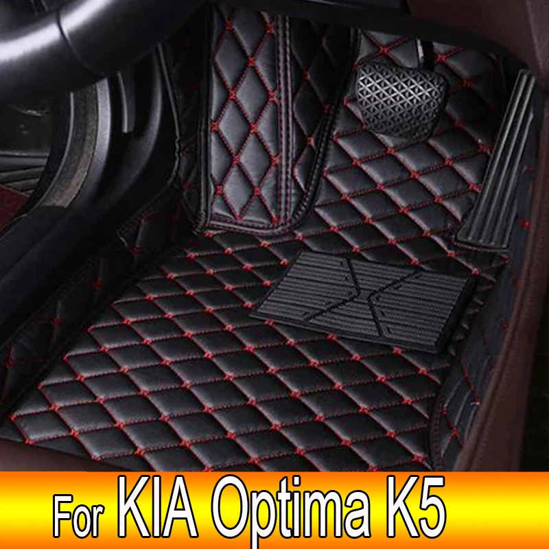 

LHD Car Floor Mats Interior Waterproof Leather Carpets For KIA Optima K5 2015 2014 2013 2012 2011 Auto Accessories Custom Rugs