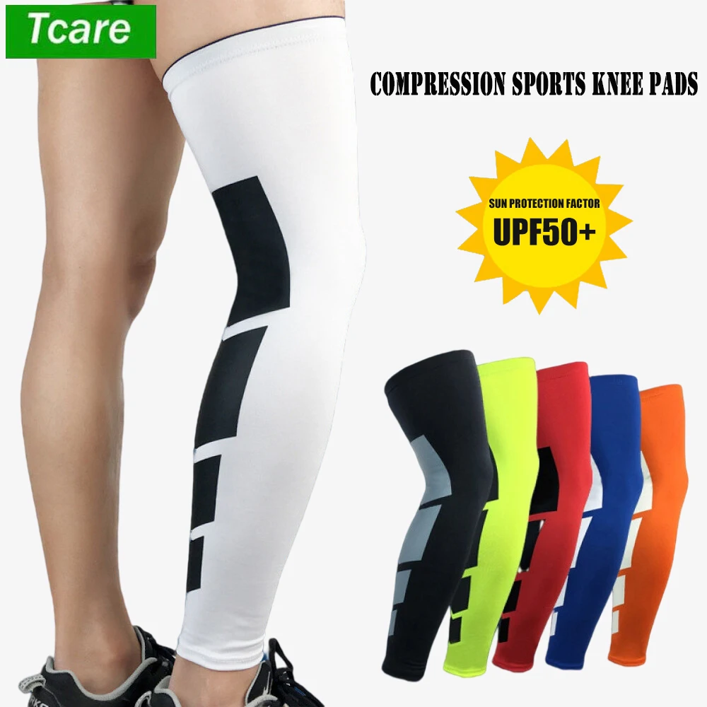 

Tcare Breathable Sports Anti-slip Football Basketball Knee Pads Knee Brace Leg Sleeves Calf Compression Knee Support Protection