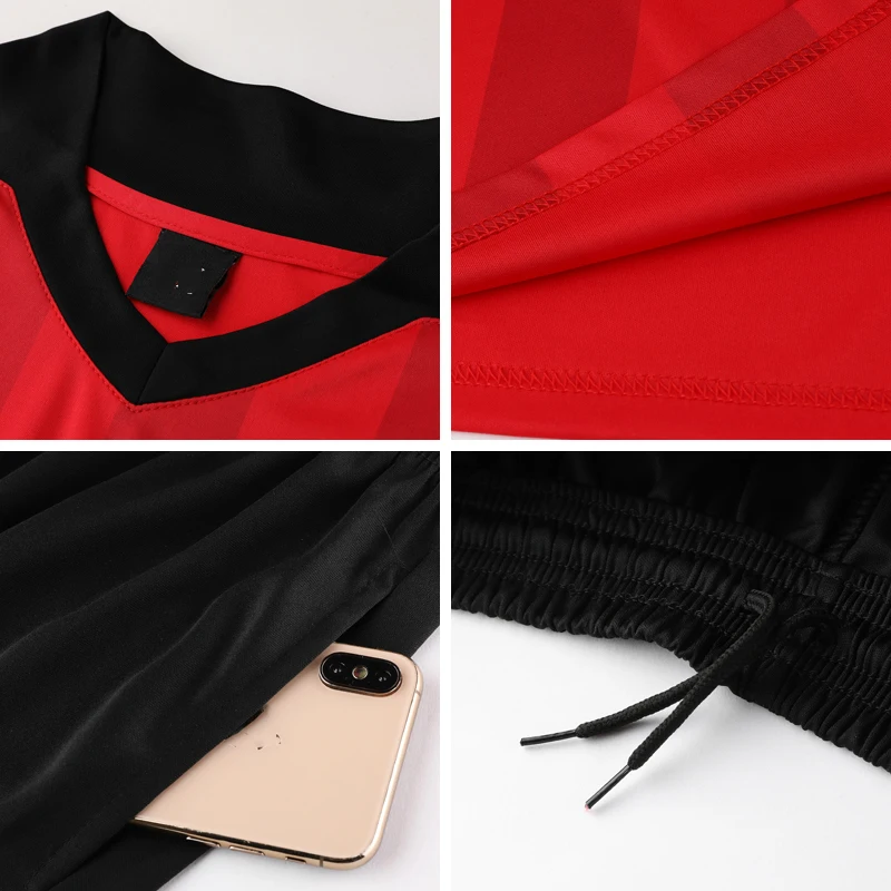 Mens Football Referee Uniform Shirt Sets Multiple Color Optional Judge Breathable Soccer Referee Jersey football uniforms