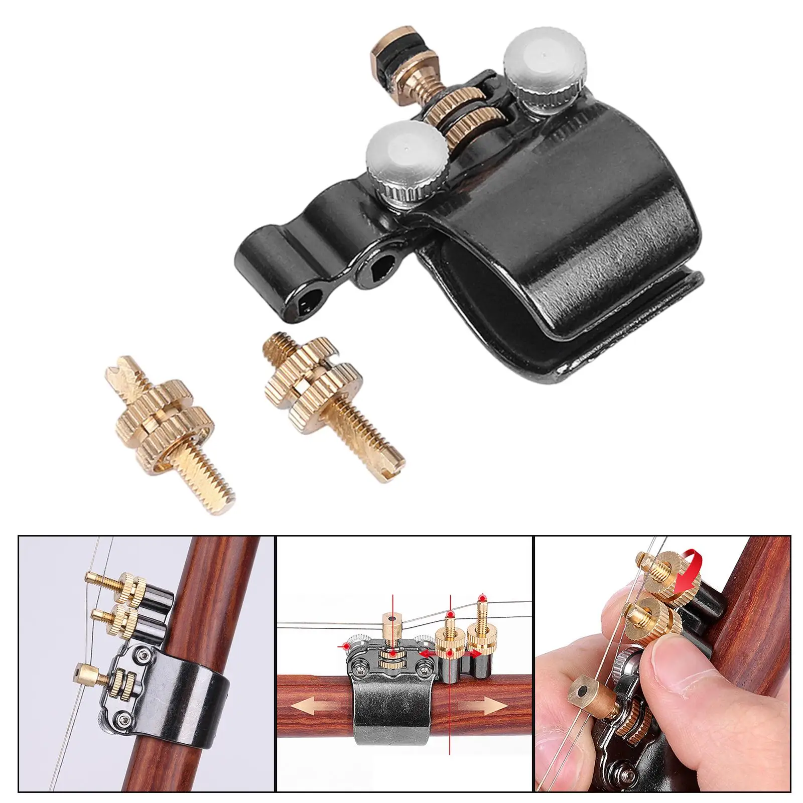 Erhu &ndash; Metal Tuner, Hardware Tool, Instrument Tuner, Erhu Supplies, 1 Set