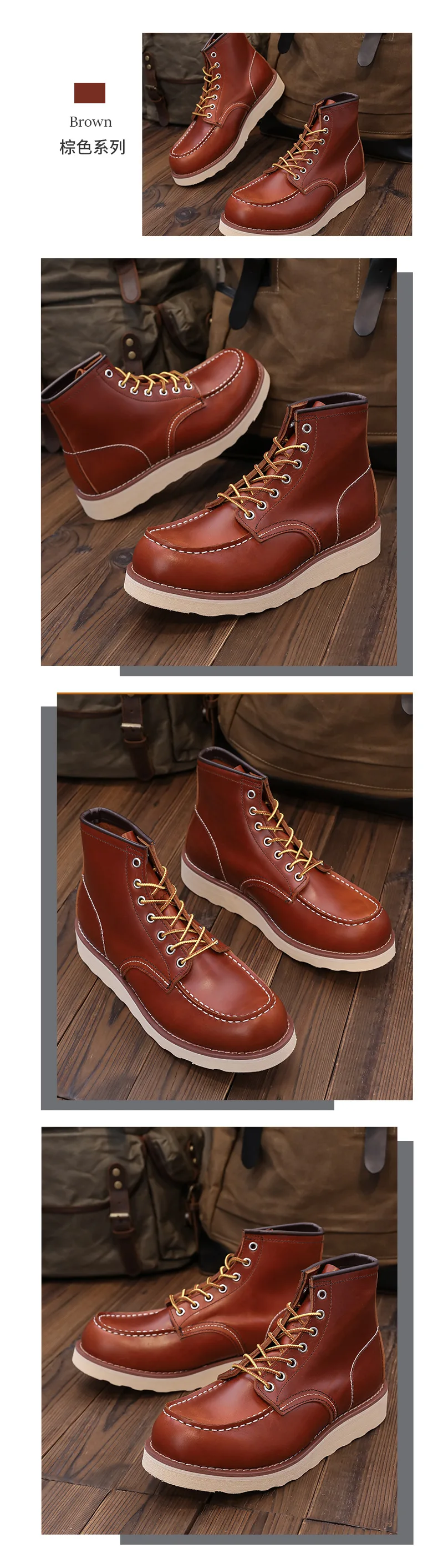 Leder Wanderschuhe Männer Wasserdichte Jagdstiefel Taktische Wüste Schneestiefel Knöchel Trekking Frauen zu Fuß Lässige Turnschuhe Unisex – Detail 14