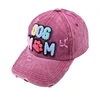 New Dog Mom Embroidered Adjustable Baseball Cap Women Washed Patch Snapback Casual Dad Hat Outdoor Cotton Hip Hop Trucker Caps 6