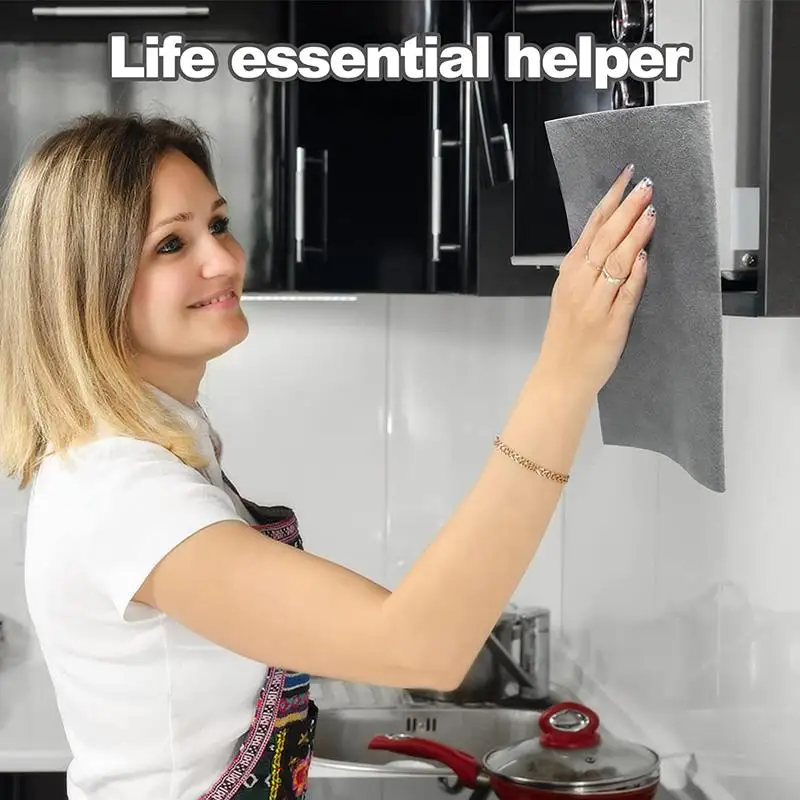 Cleaning Cloth Thickened Magic Reusable Microfiber Washing Rags Glass Wipe Towel Kitchen Mirrors Auto Windows
