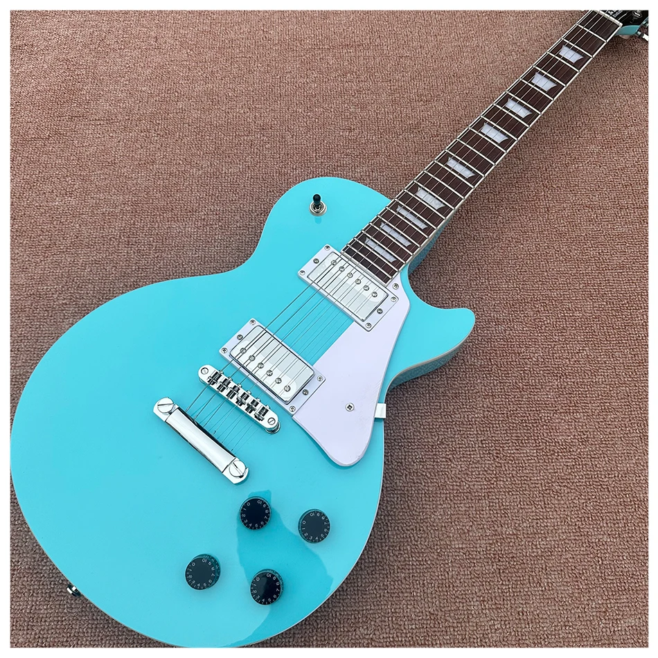 

LP Standard Electric Guitar, Pink Blue Color, Rosewood Fingerboard, Chrome Hardware, White Pickguard, Free Shipping