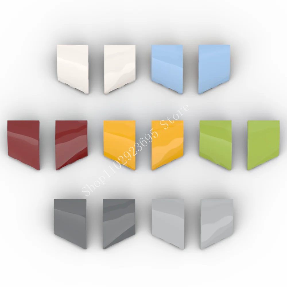 1 Paio Di Blocchi Di Costruzione Moc 80177 + 80178 Pendenza Curva 3X2 Con Tacca Sul Davanti Dell'Auto Giocattolo Per Bambini Fai Da Te Regalo Di Festa