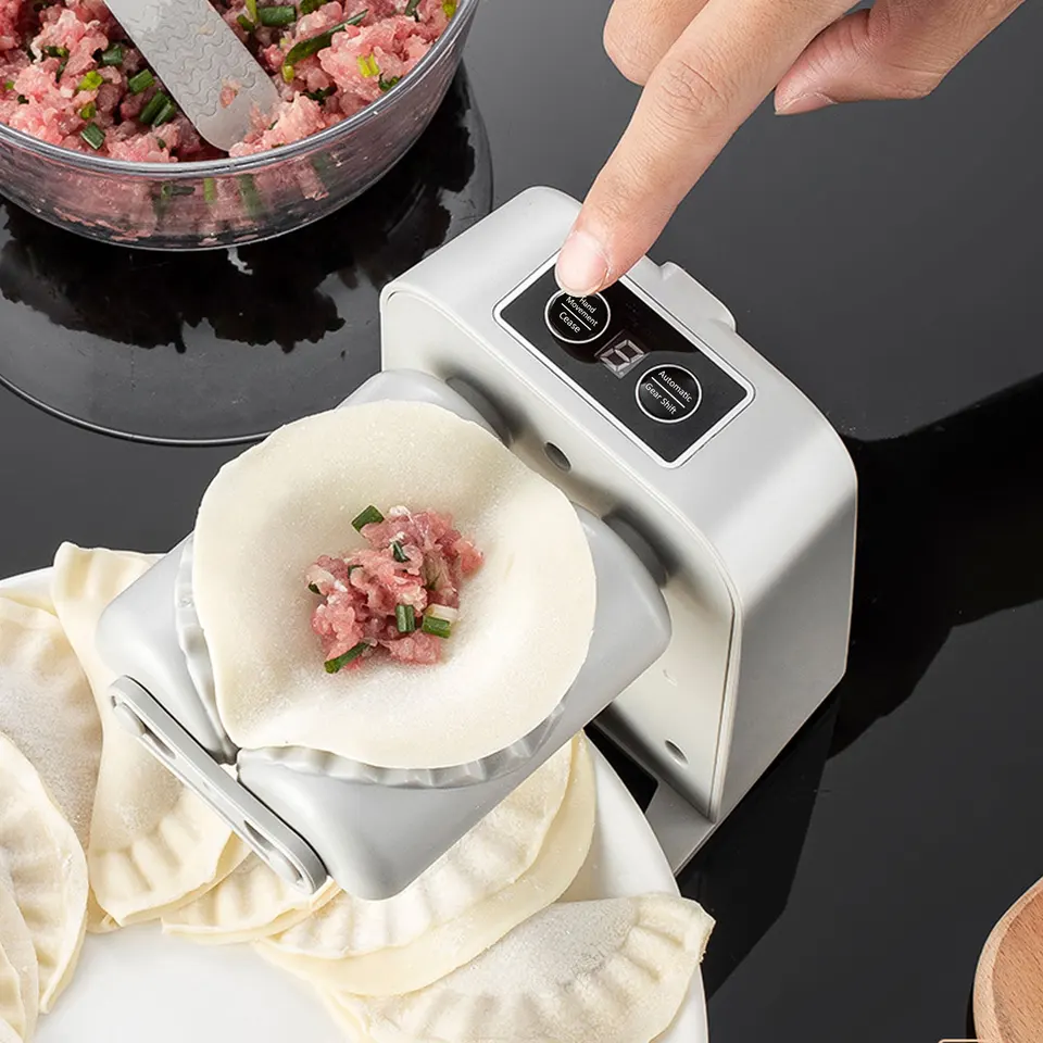 Macchina per gnocchi elettrica Macchina automatica per empanada Wonton Maker Pressa per gnocchi Pelle Ravioli Stampo Accessori per utensili da cucina  15