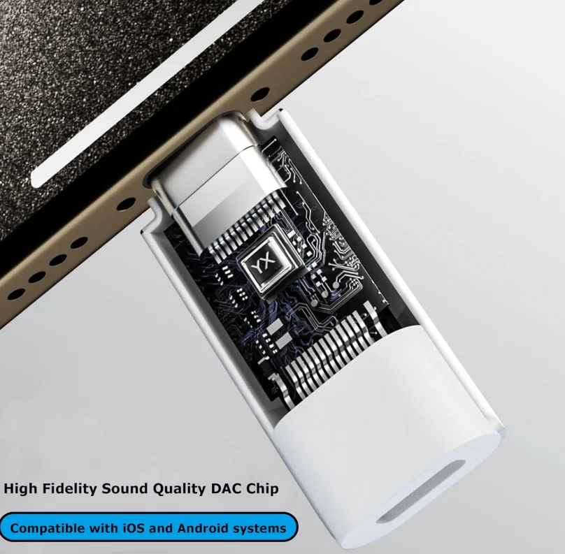 라이트닝 to USB C 어댑터 오디오 컨버터 USB C to 라이트닝 오디오 어댑터, 아이폰 16/16Pro/15/15Pro, 아이패드 프로 호환