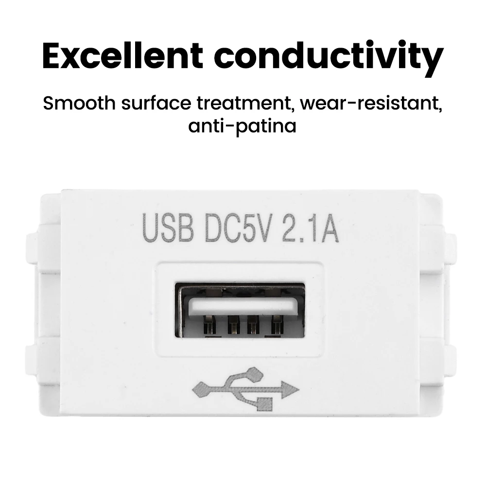 Universal USB Power Module: High-Speed Charging Socket with 5V Transformer and 2.1A Output