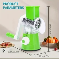 1pc Highly efficient and versatile Vegetable and Fruit Slicer Grater - benchtop drum cutter with drum design for fast, even shre 4